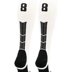 MadSportsStuff Softball Socks White Player ID Custom Number Over The Calf Socks For Softball Baseball Football Boys And Girls 145 MadSportsStuff Softball Socks White Player ID Custom Number Over The Calf Socks For Softball Baseball Football Boys And Girls