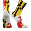 TCK Lacrosse Socks Maryland Flag Crew Socks
