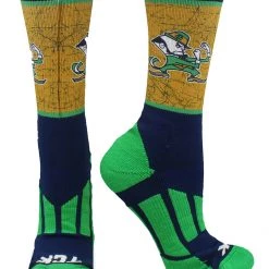 TCK University Of Notre Dame Socks Distressed Sublimated Crew All Schools 7 TCK University Of Notre Dame Socks Distressed Sublimated Crew All Schools