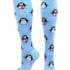 MadSportsStuff Snow Penguin Christmas Socks Over The Calf Length Softball Socks