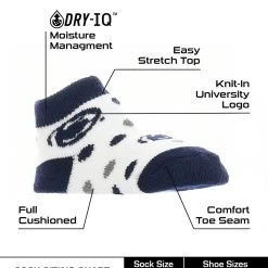 TCK Penn State Nittany Lions Toddler Socks Low Cut Little Fan 6 TCK Penn State Nittany Lions Toddler Socks Low Cut Little Fan
