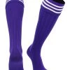 TCK Euro Style 3 Stripe Soccer Socks With Fold Down Top