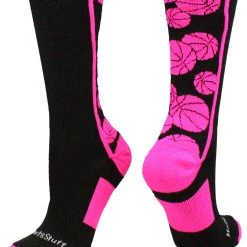 MadSportsStuff Crazy Basketball Logo Crew Socks (multiple Colors)