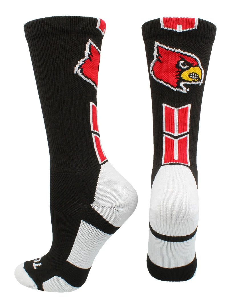 TCK Sports Louisville Cardinals Socks Baseline 3.0 Crew All Schools 3 TCK Sports Louisville Cardinals Socks Baseline 3.0 Crew All Schools