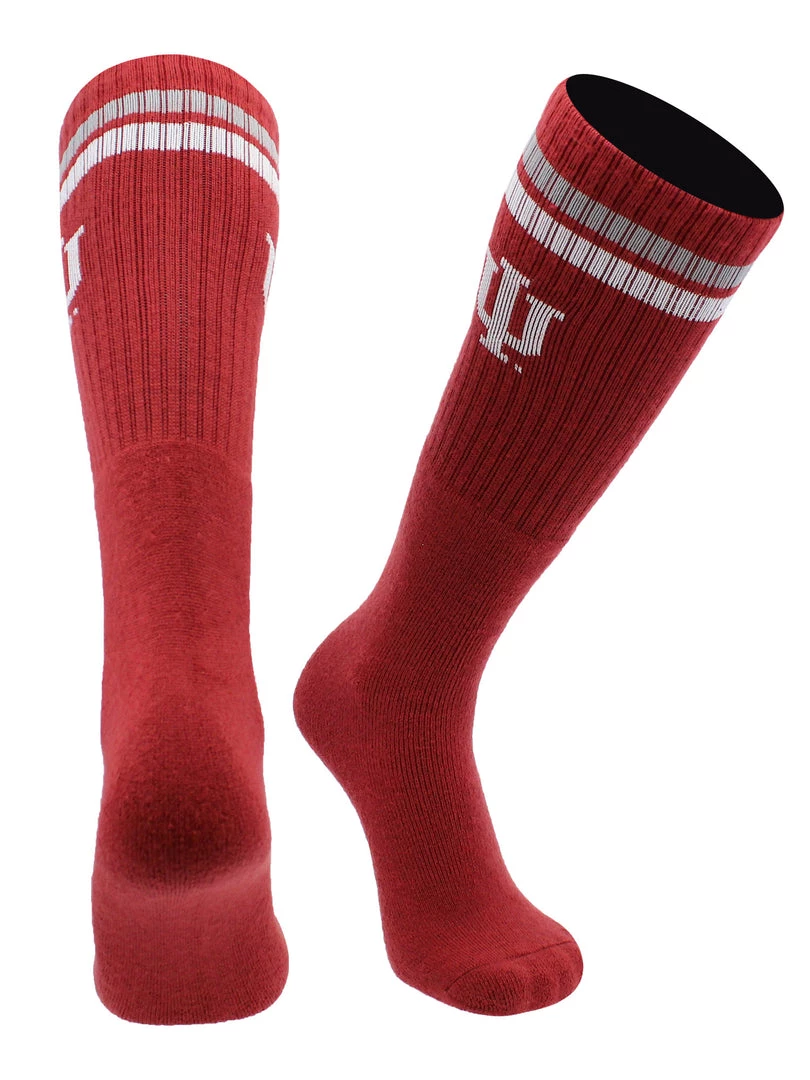 TCK All Schools Indiana Hoosiers Socks Throwback Tube 1 TCK All Schools Indiana Hoosiers Socks Throwback Tube