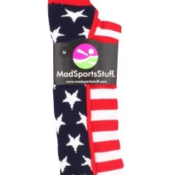 MadSportsStuff USA American Flag Stars And Stripes Crew Socks