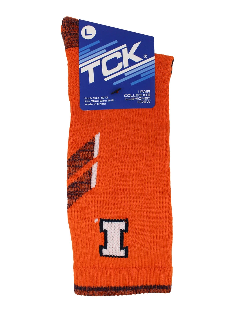 TCK Illinois Fighting Illini Socks University Of Illinois Illini Champion Crew Socks 4 TCK Illinois Fighting Illini Socks University Of Illinois Illini Champion Crew Socks