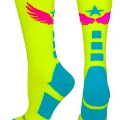 MadSportsStuff Light Speed Athletic Crew Socks (multiple Colors)