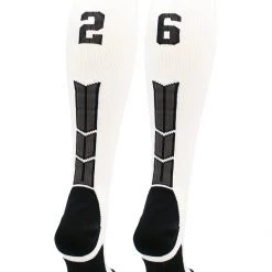 MadSportsStuff Softball Socks White Player ID Custom Number Over The Calf Socks For Softball Baseball Football Boys And Girls 207 MadSportsStuff Softball Socks White Player ID Custom Number Over The Calf Socks For Softball Baseball Football Boys And Girls