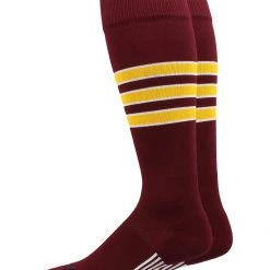 MadSportsStuff Dugout 3 Stripe Softball Socks (Multiple Colors)