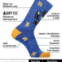 TCK UCLA Bruins Socks Crew Length Sock Mayhem All Schools