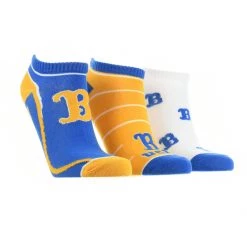 TCK UCLA Bruins No Show Socks Full Field 3 Pack