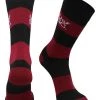 TCK All Schools South Carolina Gamecocks Socks Game Day Striped Crew Socks