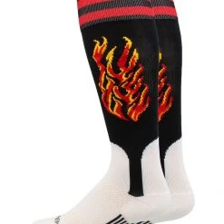 MadSportsStuff Flame Baseball Stirrup Socks Baseball Socks