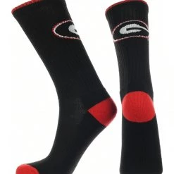 TCK Georgia Bulldogs Socks Campus Legend Crew Length