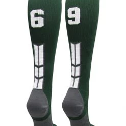 MadSportsStuff Dark Green Player ID Custom Number Over The Calf Socks For Softball Baseball Football Boys And Girls Softball Socks 116 MadSportsStuff Dark Green Player ID Custom Number Over The Calf Socks For Softball Baseball Football Boys And Girls Softball Socks