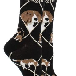 WHD Crazy Socks - Crew Beagle Socks For Women Gift For Dog Lovers