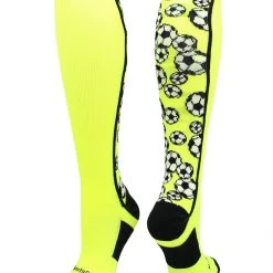 MadSportsStuff Crazy Soccer Socks With Soccer Balls Over The Calf (multiple Colors)