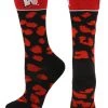 TCK Wisconsin Badgers Socks Womens Savage Crew Socks All Schools