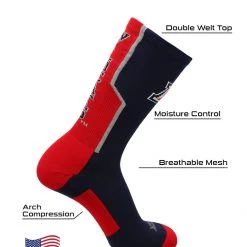 TCK All Schools University Of Arizona Wildcats Socks Perimeter Crew 9 TCK All Schools University Of Arizona Wildcats Socks Perimeter Crew