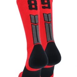 MadSportsStuff Red And Black Player ID Custom Number Crew Socks For Basketball Lacrosse Volleyball Boys And Girls 144 MadSportsStuff Red And Black Player ID Custom Number Crew Socks For Basketball Lacrosse Volleyball Boys And Girls
