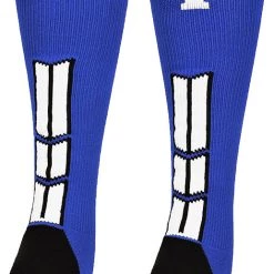 MadSportsStuff Royal Player ID Custom Number Over The Calf Socks For Softball Baseball Football Boys And Girls