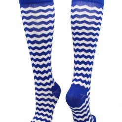 TCK Softball Socks Krazisox Chevron Striped Over The Calf Socks