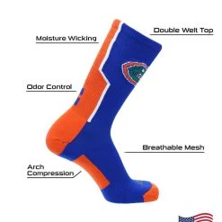 TCK All Schools University Of Florida Gators Socks Perimeter Crew