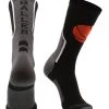 MadSportsStuff Baller Basketball Socks With Basketball Logo Crew Length
