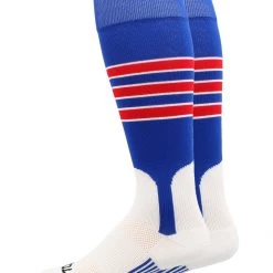 MadSportsStuff Baseball Stirrup Socks 3 Stripe With Featheredge