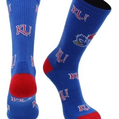 TCK KU Kansas Jayhawks Socks University Of Kansas Jayhawks Mayhem Crew Socks 7 TCK KU Kansas Jayhawks Socks University Of Kansas Jayhawks Mayhem Crew Socks
