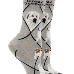 WHD Great Pyrenees Socks For Women Gift For Dog Lovers Crazy Socks - Crew
