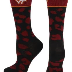 TCK Virginia Tech Hokies Socks Womens Savage Crew Socks All Schools