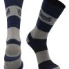 TCK Nevada Wolf Pack Socks Game Day Striped Crew Socks All Schools