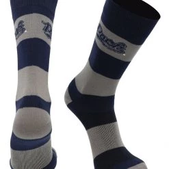 TCK Nevada Wolf Pack Socks Game Day Striped Crew Socks All Schools