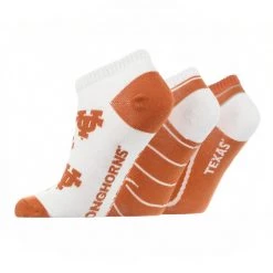 TCK Texas Longhorns No Show Socks Full Field 3 Pack