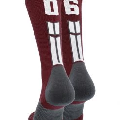 MadSportsStuff Maroon Player ID Custom Number Crew Socks For Basketball Lacrosse Volleyball Boys And Girls Volleyball Socks 176 MadSportsStuff Maroon Player ID Custom Number Crew Socks For Basketball Lacrosse Volleyball Boys And Girls Volleyball Socks