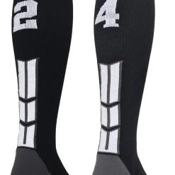MadSportsStuff Softball Socks Black Player ID Custom Number Over The Calf Socks For Softball Baseball Football Boys And Girls 186 MadSportsStuff Softball Socks Black Player ID Custom Number Over The Calf Socks For Softball Baseball Football Boys And Girls