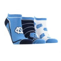 TCK North Carolina Tar Heels No Show Socks Full Field 3 Pack
