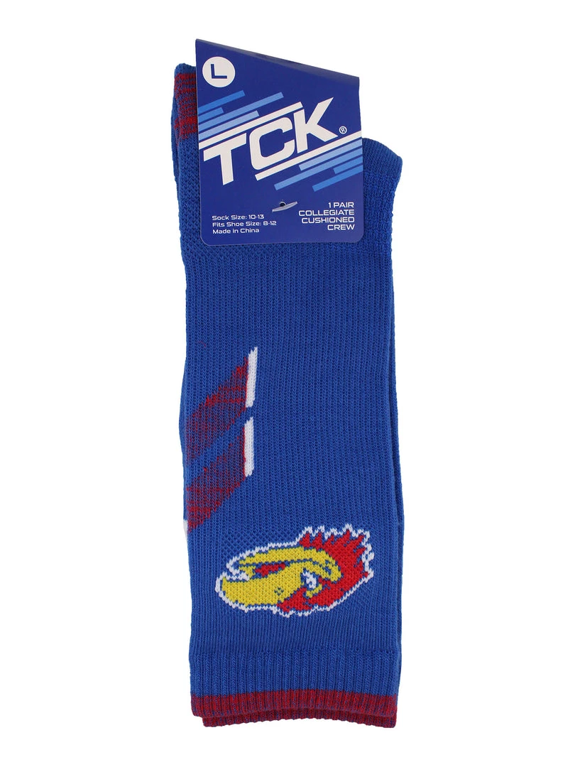 TCK KU Kansas Jayhawks Socks University Of Kansas Jayhawks Champion Crew Socks All Schools 4 TCK KU Kansas Jayhawks Socks University Of Kansas Jayhawks Champion Crew Socks All Schools