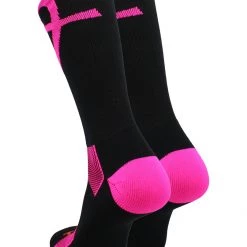 TCK Pink Ribbon Awareness Crew Socks
