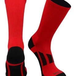 Basketball Socks TCK Solid Performance 2.0 Crew Socks - Elite Athletic Socks For Men And Women, Boys And Girls