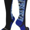 MadSportsStuff Digital Camo Shark Socks Crew