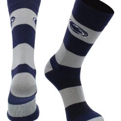 TCK Penn State Nittany Lions Socks Game Day Striped Crew Socks All Schools