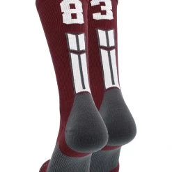 MadSportsStuff Maroon Player ID Custom Number Crew Socks For Basketball Lacrosse Volleyball Boys And Girls Volleyball Socks 150 MadSportsStuff Maroon Player ID Custom Number Crew Socks For Basketball Lacrosse Volleyball Boys And Girls Volleyball Socks