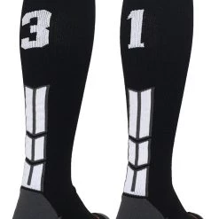 MadSportsStuff Softball Socks Black Player ID Custom Number Over The Calf Socks For Softball Baseball Football Boys And Girls 204 MadSportsStuff Softball Socks Black Player ID Custom Number Over The Calf Socks For Softball Baseball Football Boys And Girls
