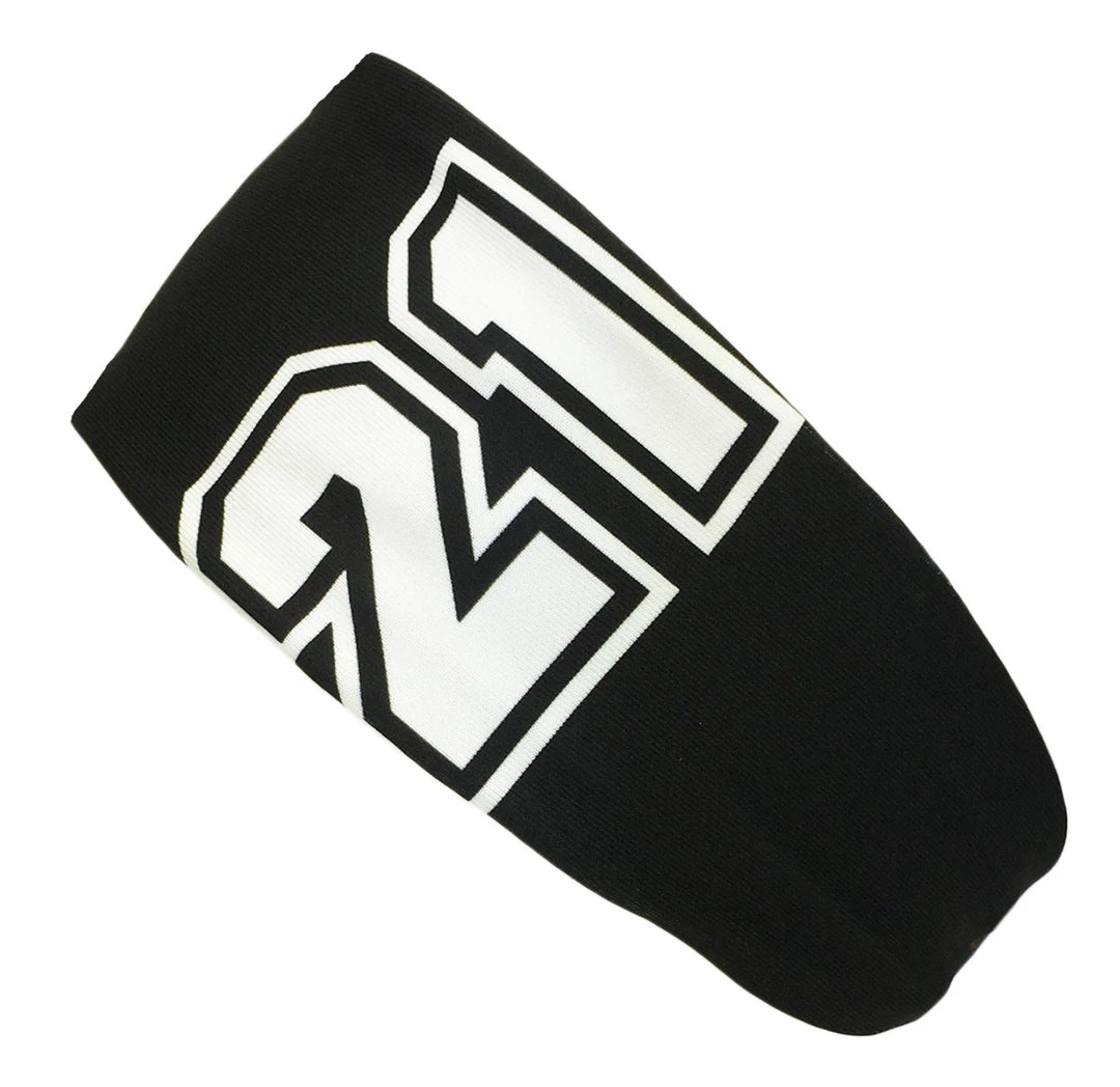 MadSportsStuff Headbands Player ID Black/White Headband Basketball Volleyball Softball Soccer 10 MadSportsStuff Headbands Player ID Black/White Headband Basketball Volleyball Softball Soccer
