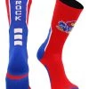 TCK All Schools Kansas Rock Chalk Jayhawks Socks Perimeter Crew