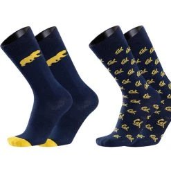 IQ All Schools TCK Brands University Monday & Tuesday 2-Pack Fine Gauge Cotton Crew Dress Socks