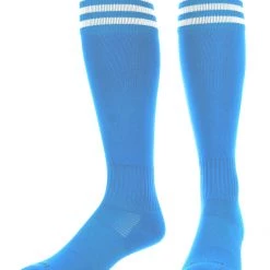 TCK Soccer Socks With Stripes- For Boys Or Girls- Men Or Women - Extra Cross-Stretch For Shin Guards